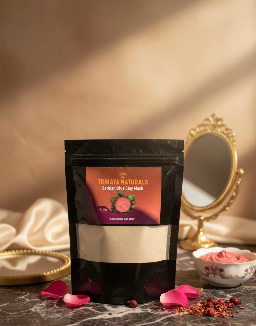 French Pink Clay Face Mask for Gentle Cleansing & Naturally Radiant Skin