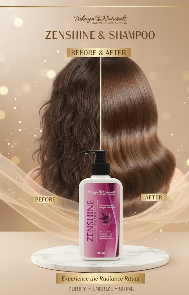 Zen Shine Shampoo for Smooth, Shiny Hair | Gentle Cleansing & Daily Hair Care