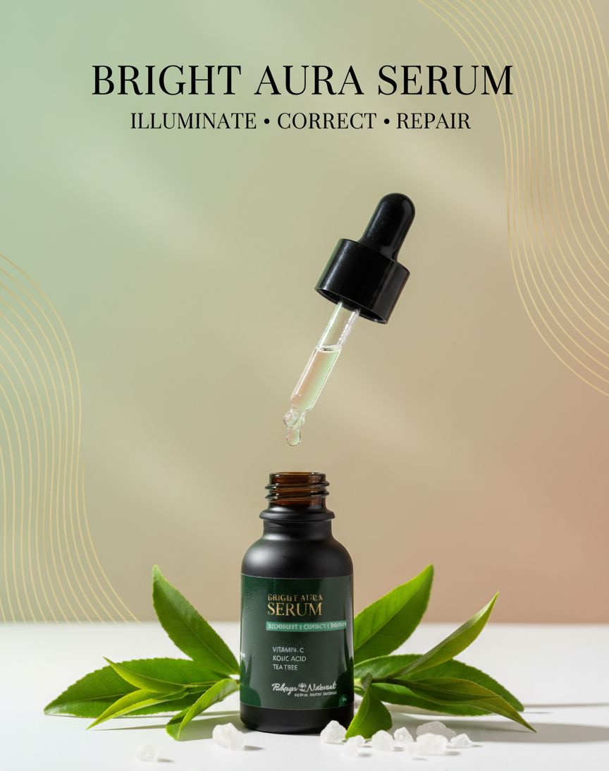 Bright Aura Serum for Radiant Skin & Even-Looking Tone | Lightweight Daily Face Serum