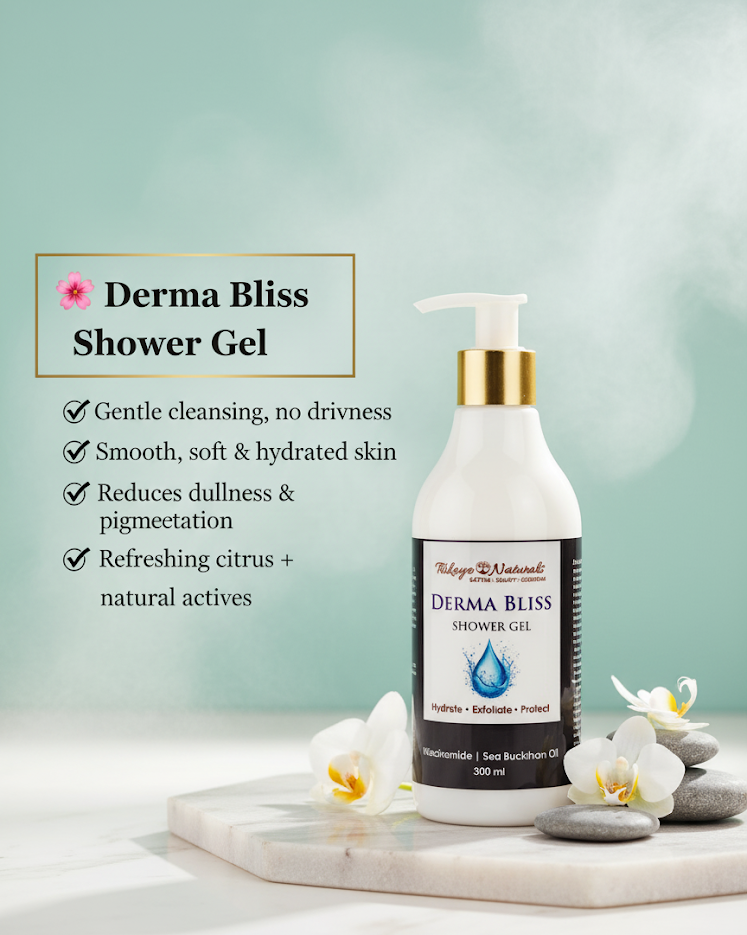 Derma Bliss Shower Gel for Gentle Cleansing & Fresh, Hydrated Skin