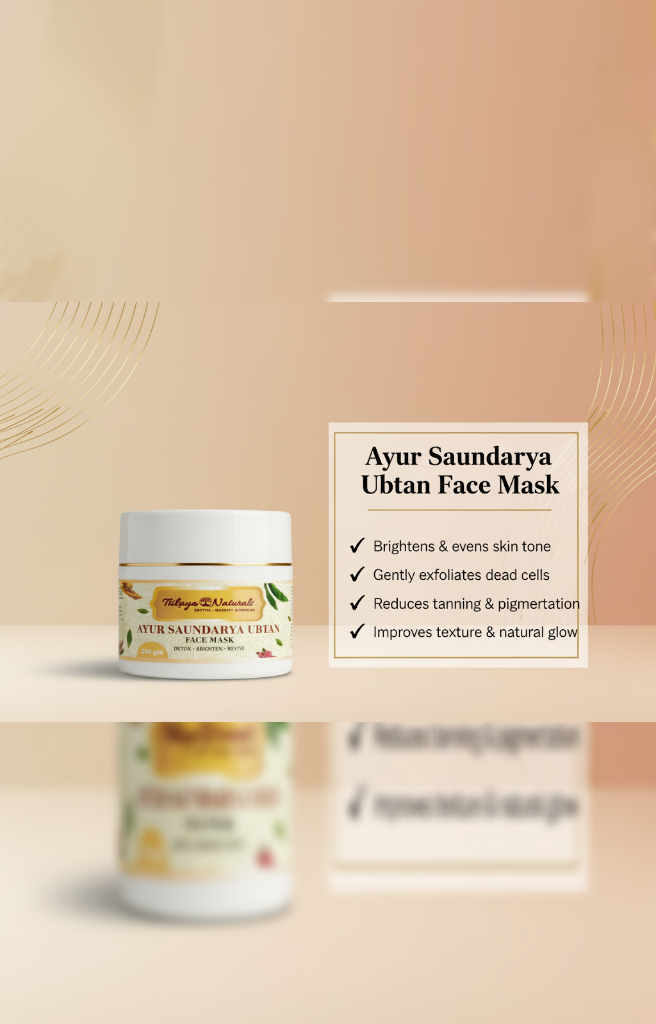 Ayur Saundarya Ubtan Face Mask for Gentle Cleansing & Natural Skin Radiance