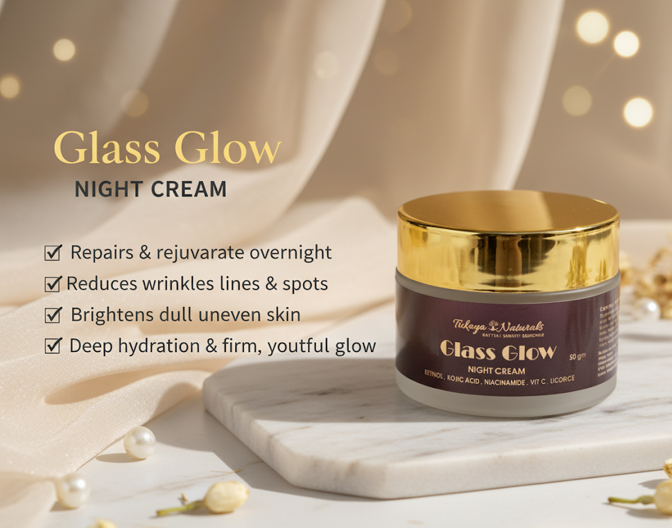 Glass Glow Night Cream for Overnight Hydration & Smooth, Radiant Skin