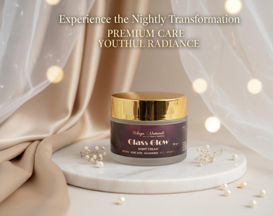Glass Glow Night Cream for Overnight Hydration & Smooth, Radiant Skin
