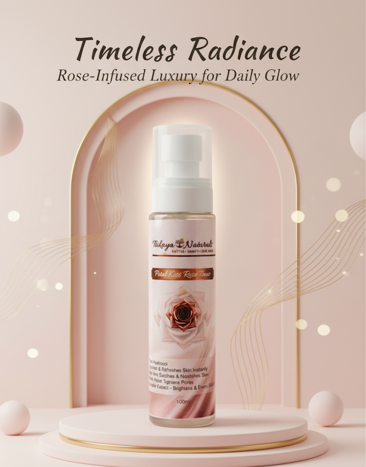 Petal Kiss Rose Toner for Hydration & Skin Refresh | Gentle Daily Face Toner